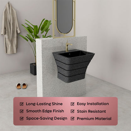 Designer One Piece Half Basin (Cubix 05)