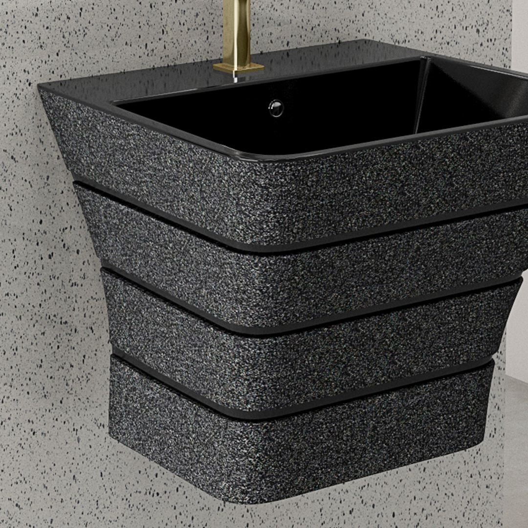 Designer One Piece Half Basin (Cubix 05)