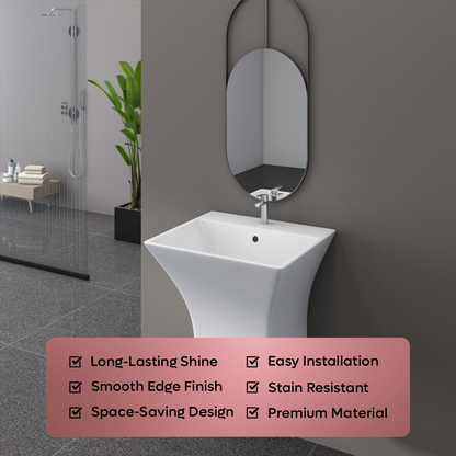 Single Piece Half Basin (Cubix)