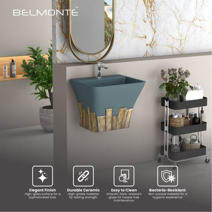 Designer One Piece Half Basin (Cubix 23)