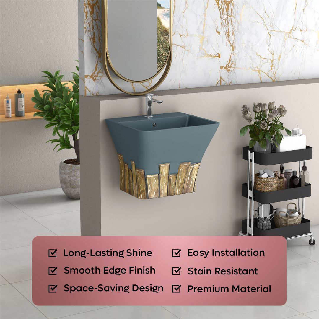 Designer One Piece Half Basin (Cubix 23)