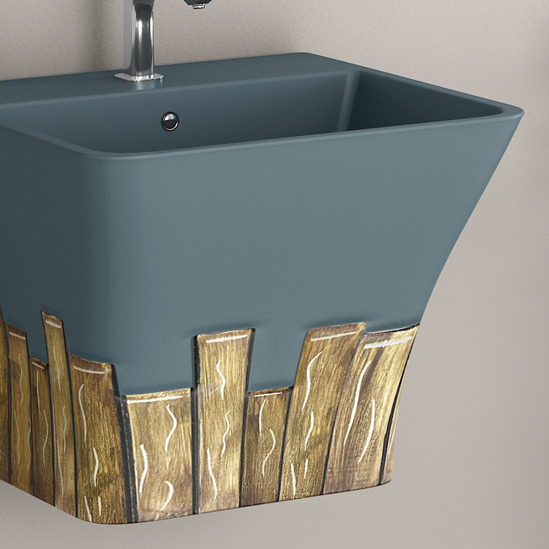 Designer One Piece Half Basin (Cubix 23)