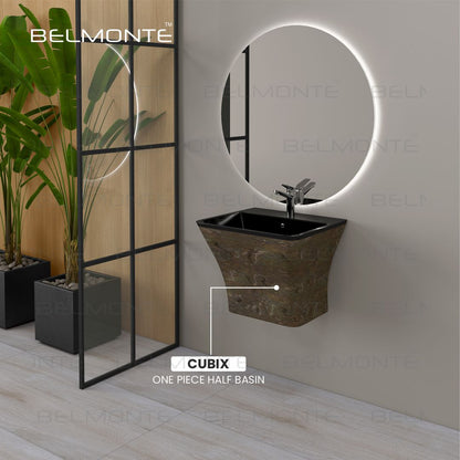 Designer One Piece Half Basin (Cubix 27)