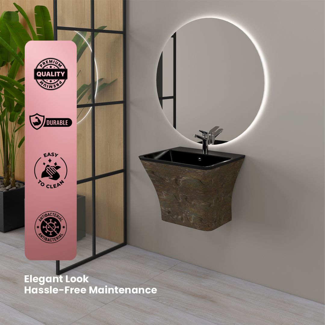 Designer One Piece Half Basin (Cubix 27)