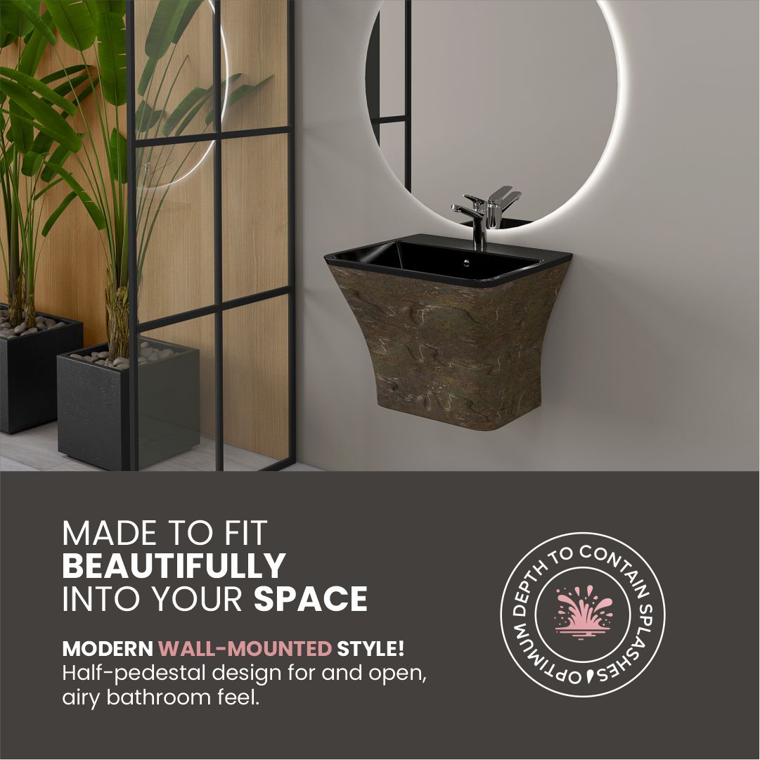 Designer One Piece Half Basin (Cubix 27)