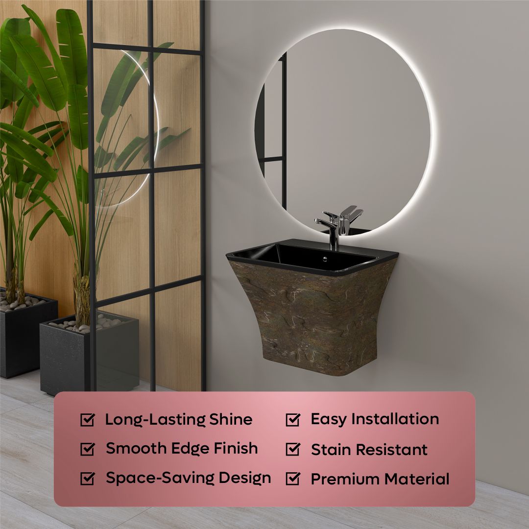 Designer One Piece Half Basin (Cubix 27)