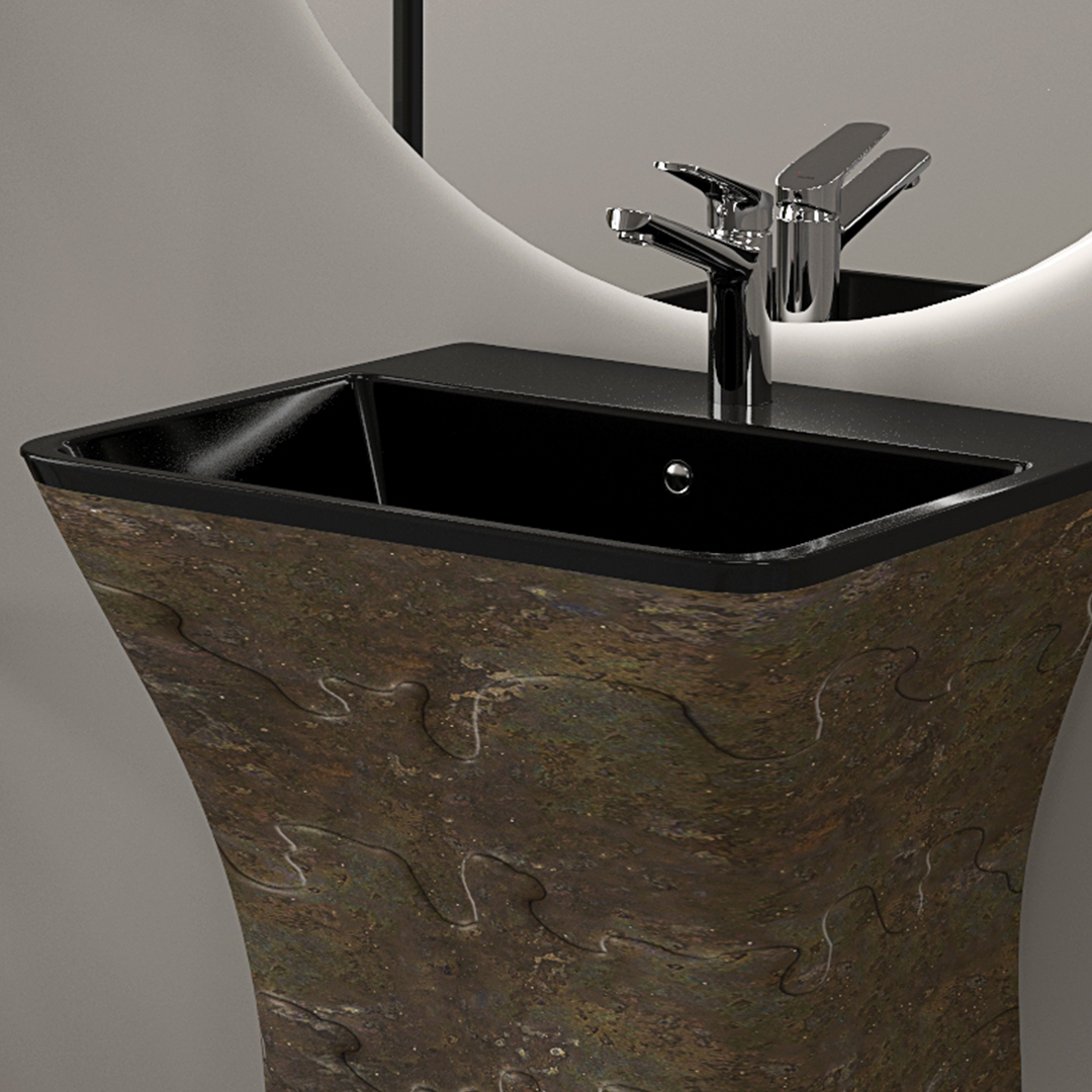Designer One Piece Half Basin (Cubix 27)