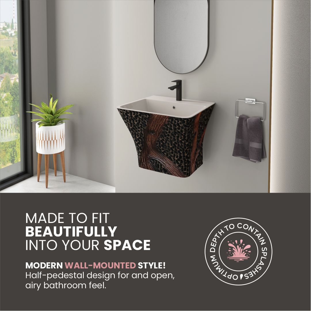 Designer One Piece Half Basin (Cubix 29)
