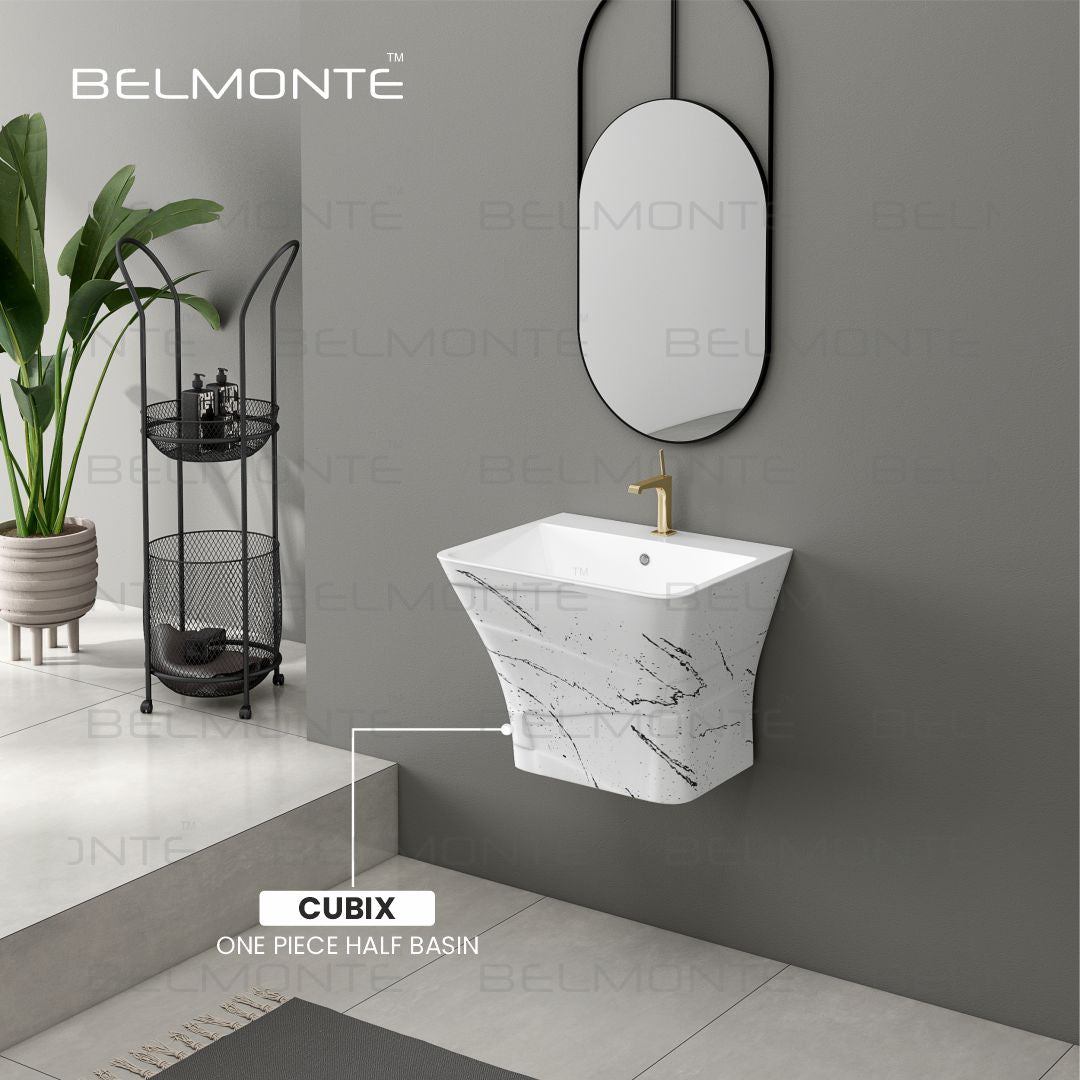 Designer One Piece Half Basin (Cubix 35)