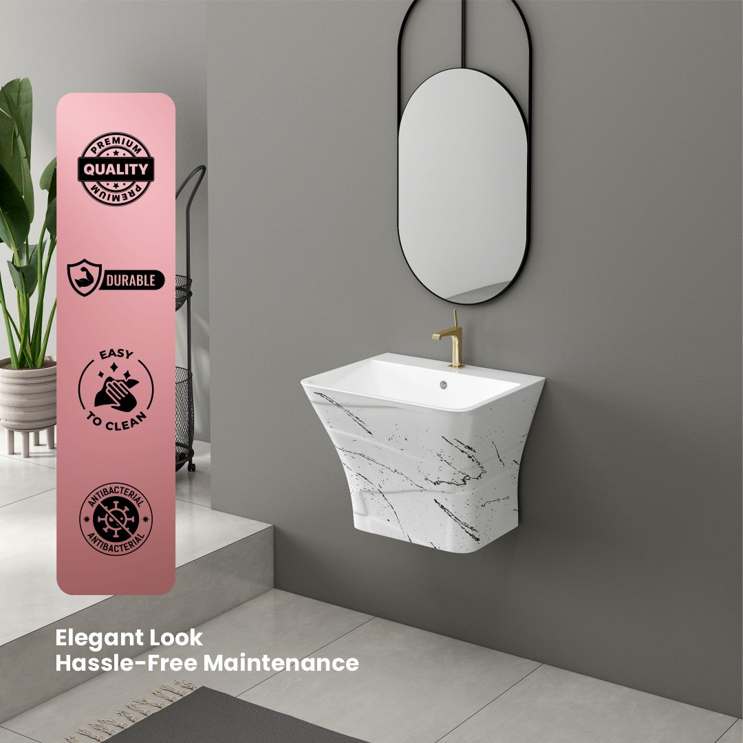 Designer One Piece Half Basin (Cubix 35)