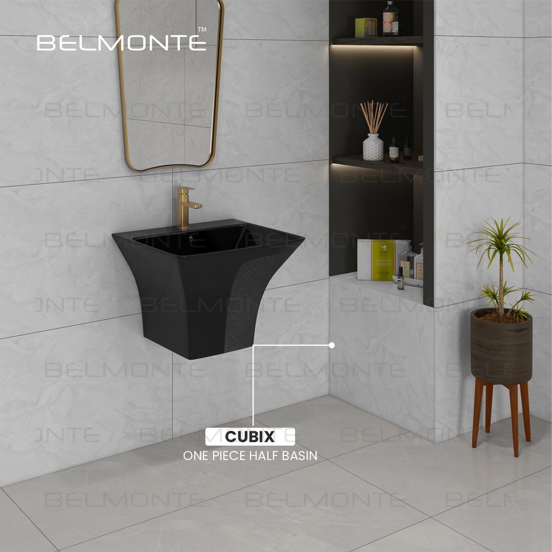 Designer One Piece Half Basin (Cubix 36)
