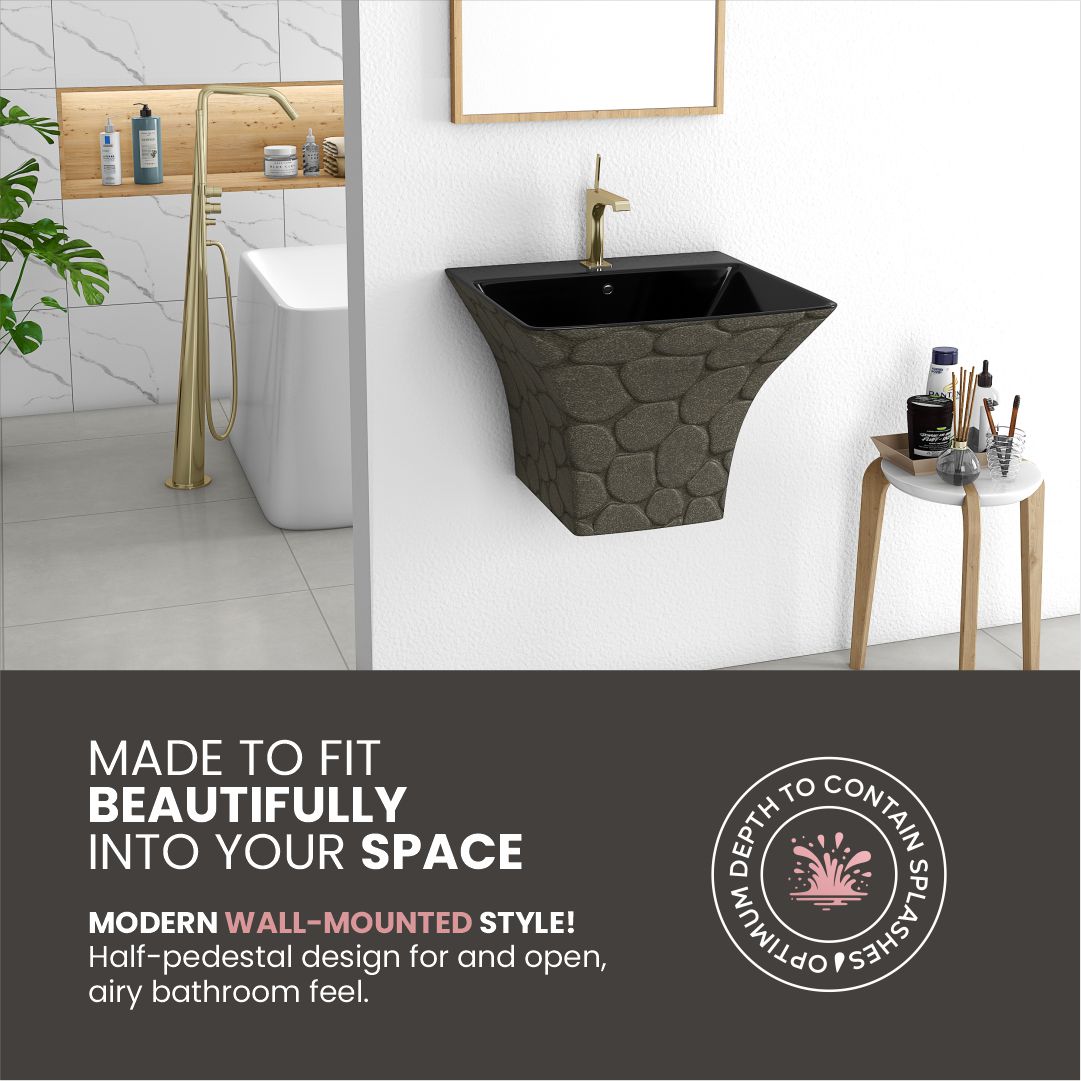 Designer One Piece Half Basin (Cubix 28)