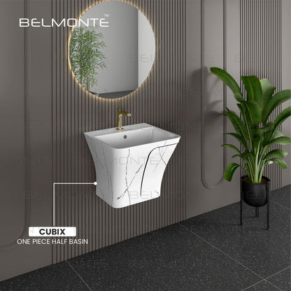 Designer One Piece Half Basin (Cubix 37)