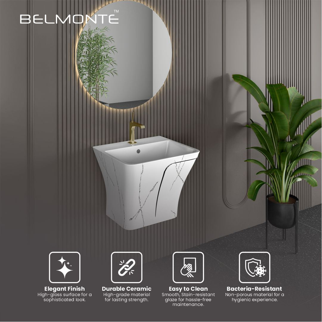 Designer One Piece Half Basin (Cubix 37)