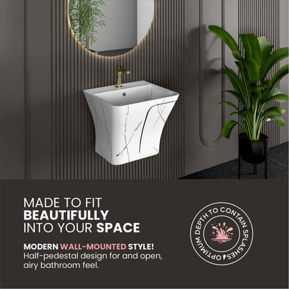 Designer One Piece Half Basin (Cubix 37)