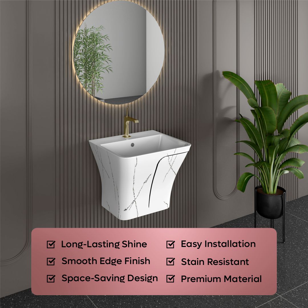 Designer One Piece Half Basin (Cubix 37)