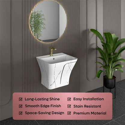 Designer One Piece Half Basin (Cubix 37)