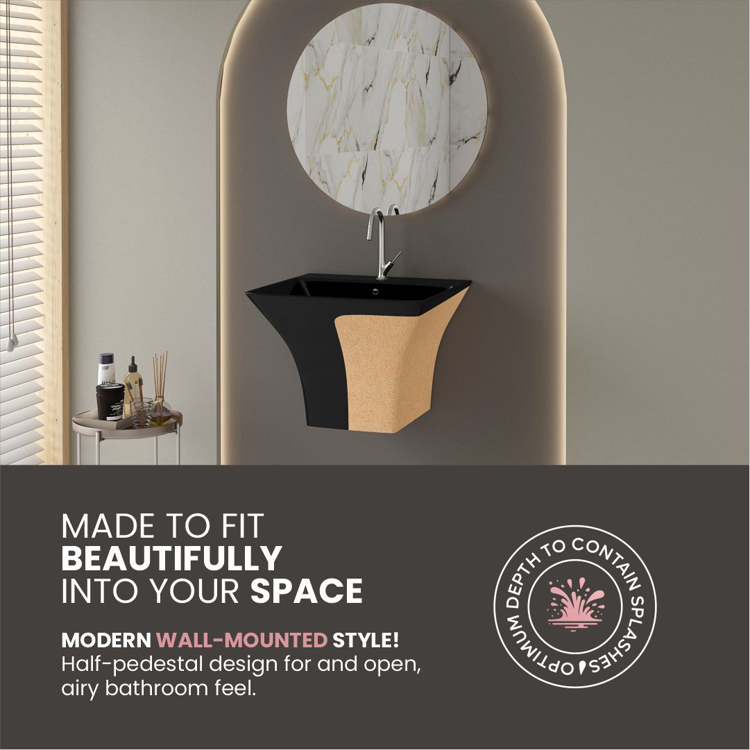 Designer One Piece Half Basin (Cubix 40)