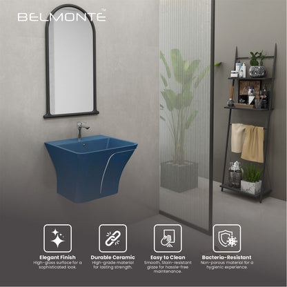 Designer One Piece Half Basin (Cubix 52)