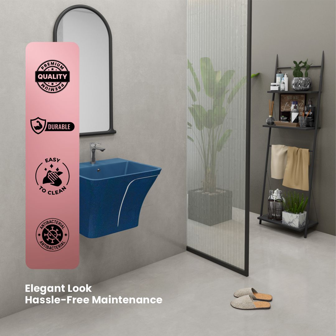 Designer One Piece Half Basin (Cubix 52)