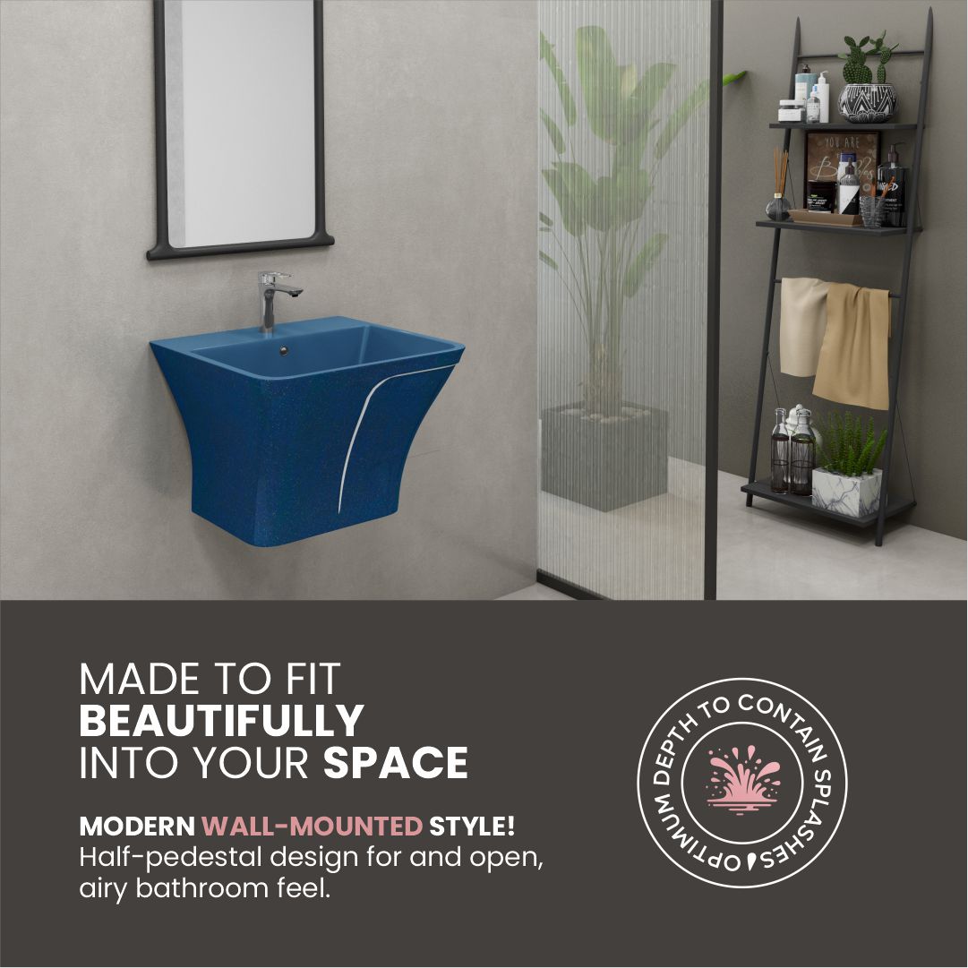 Designer One Piece Half Basin (Cubix 52)