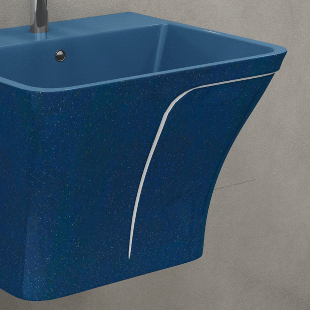 Designer One Piece Half Basin (Cubix 52)