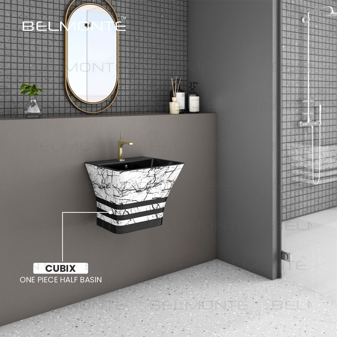 Designer One Piece Half Basin (Cubix 56)