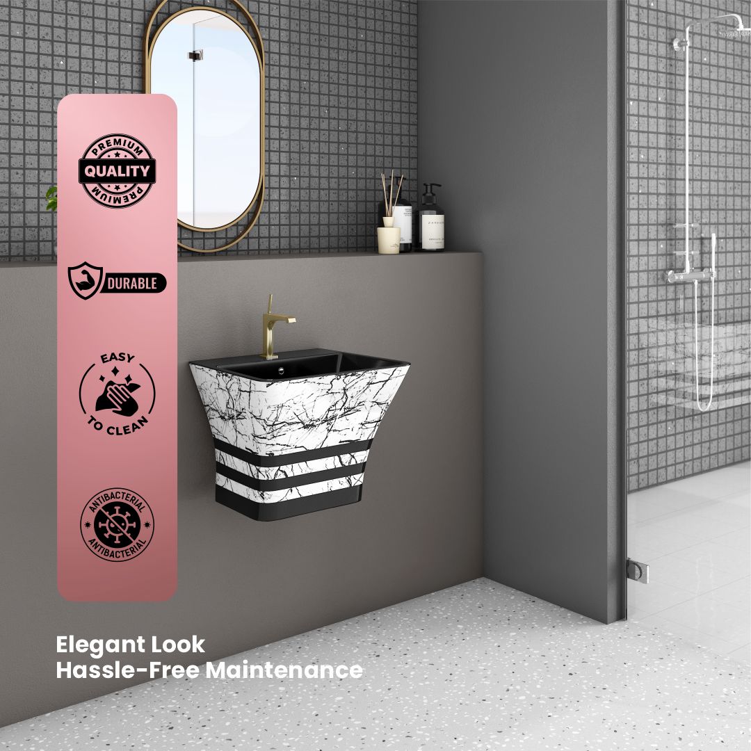 Designer One Piece Half Basin (Cubix 56)