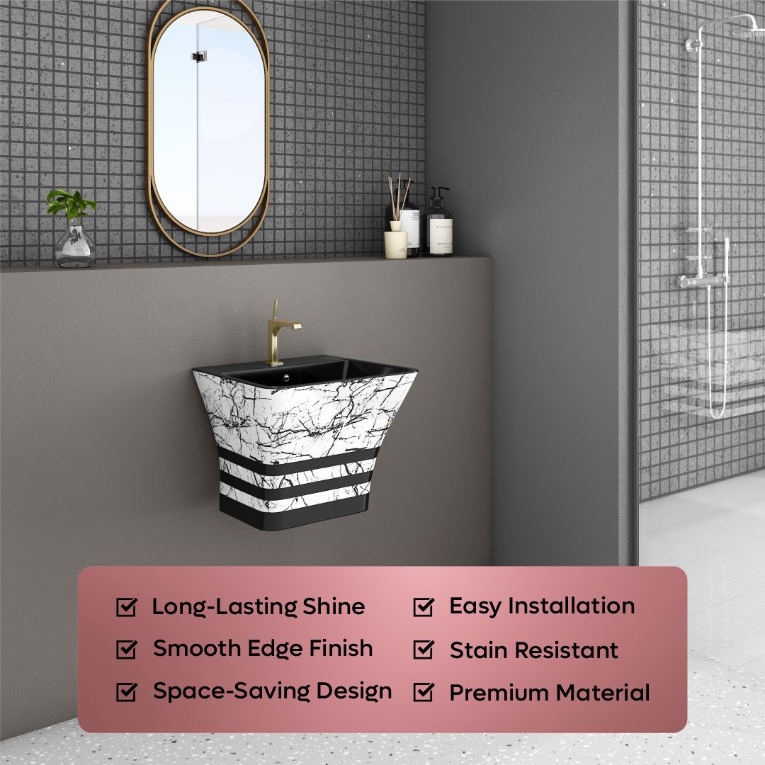 Designer One Piece Half Basin (Cubix 56)