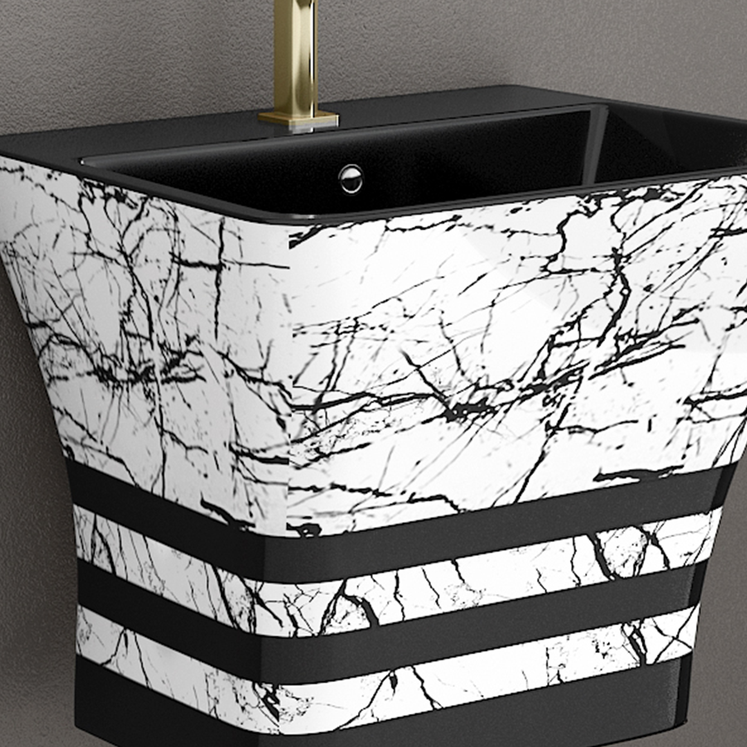 Designer One Piece Half Basin (Cubix 56)