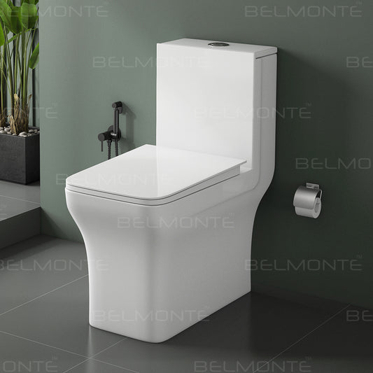 Ceramic One Piece Closet (Battle) - One Piece Toilets | Belmonte Bath