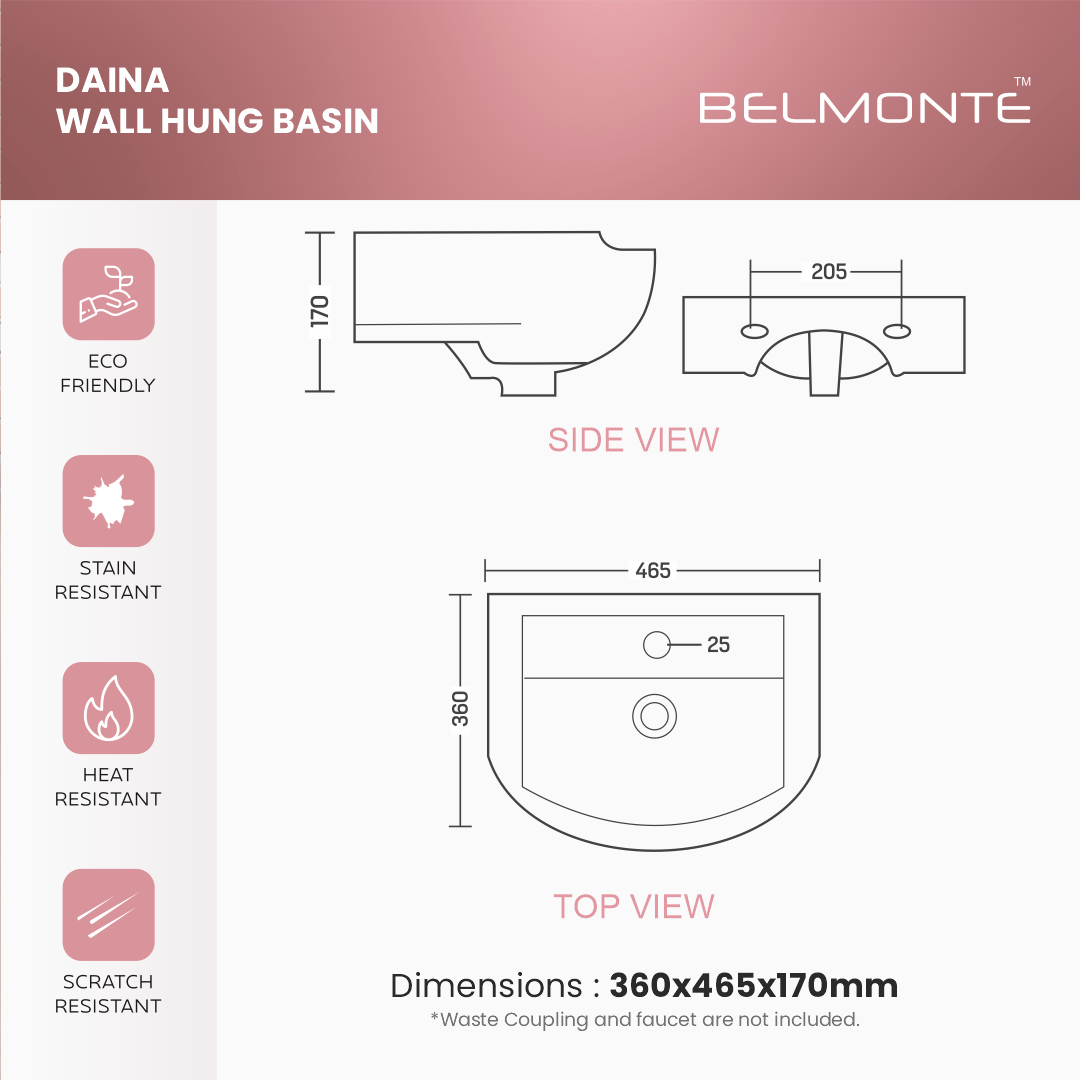 Ceramic Wash Basin (Daina)