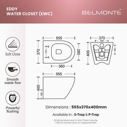 Floor Mounted Western Toilet (EWC Eddy)
