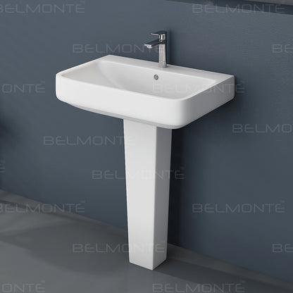 Ceramic Wash Basin Pedestal Set (Fabia)