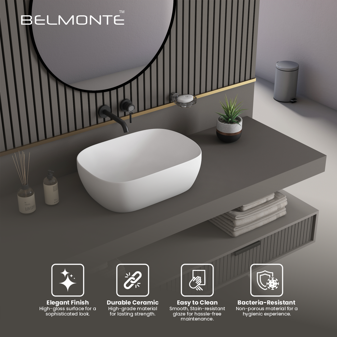 Ceramic Counter Top Basin Small Size (Ferry)