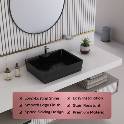 Black Table Top Basin (Fusion)