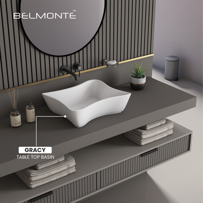 Ceramic Counter Top Basin Small Size (Gracy)