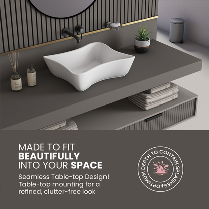 Ceramic Counter Top Basin Small Size (Gracy)