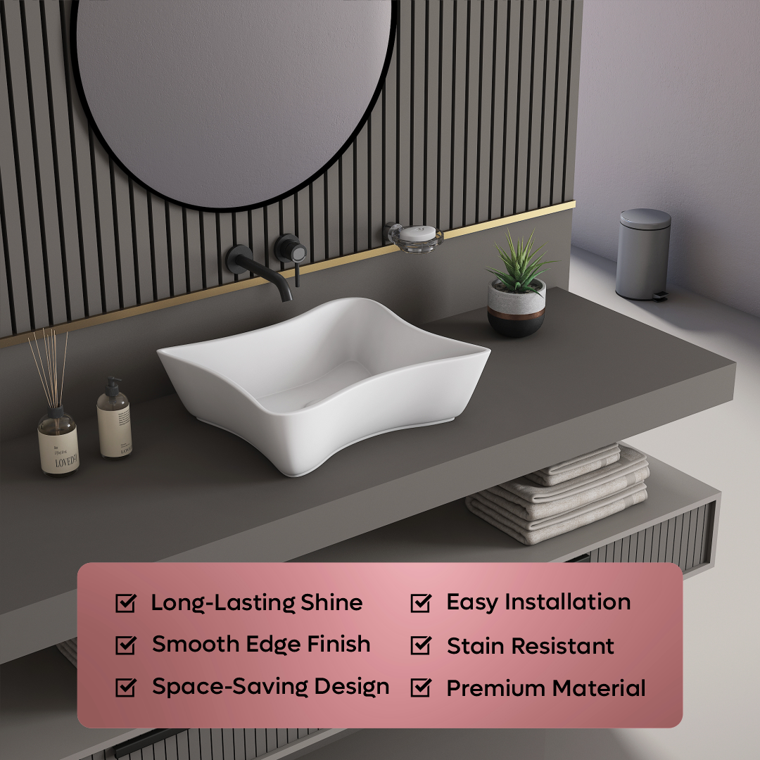 Ceramic Counter Top Basin Small Size (Gracy)