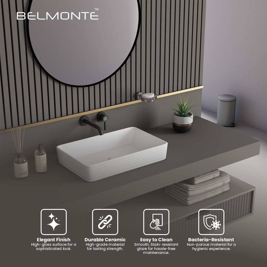 Ceramic Table Top Basin (Harp)