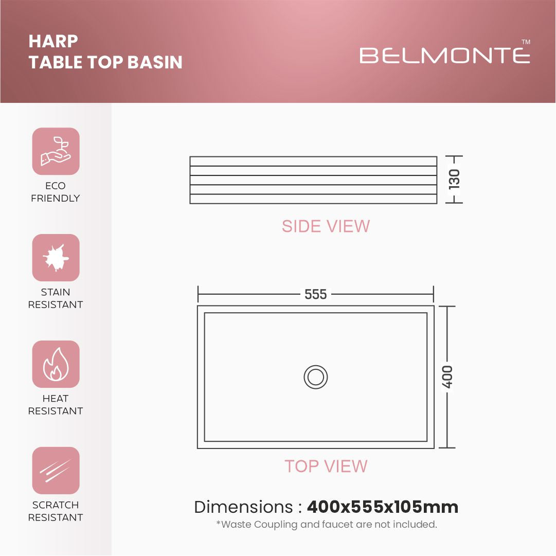 Designer Table Top (Harp TT WB03)
