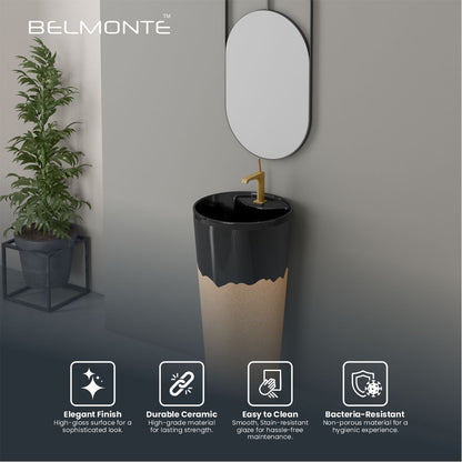 Designer One Piece Basin (Jeker W/B 03)