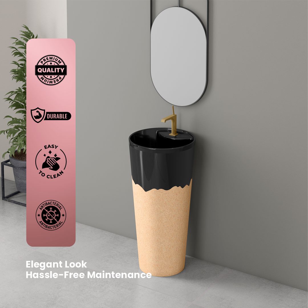 Designer One Piece Basin (Jeker W/B 03)