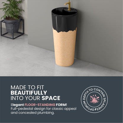 Designer One Piece Basin (Jeker W/B 03)