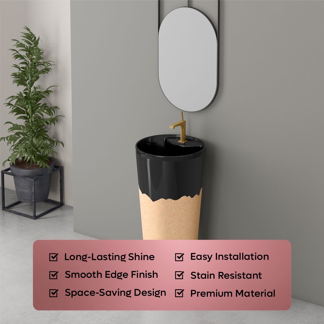 Designer One Piece Basin (Jeker W/B 03)