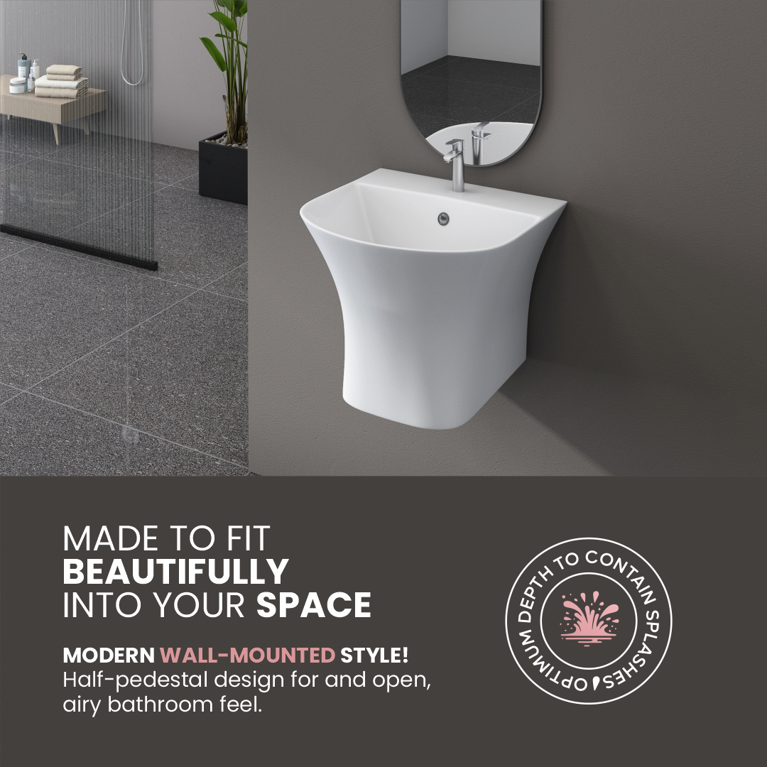 Wall Hung Half Basin (Kubica)