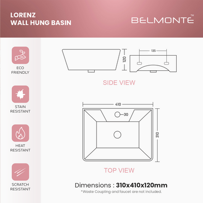 Wall Mounted Wash Basin (Lorenz)