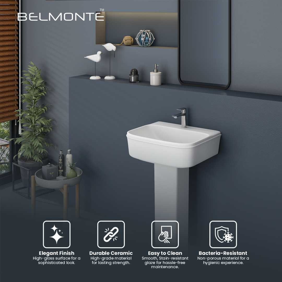 Ceramic Basin Pedestal Set (Martiz)