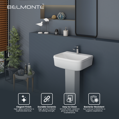 Ceramic Basin Pedestal Set (Martiz)