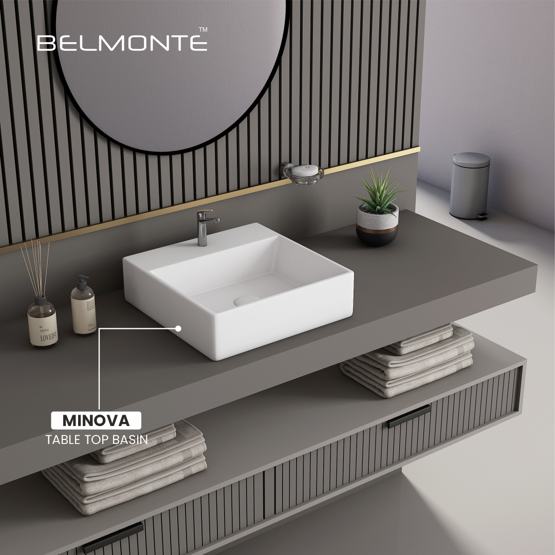 Ceramic Counter Top Basin Small Size (Minova)